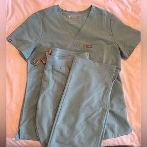 Figs Scrub Set Seaglass Small